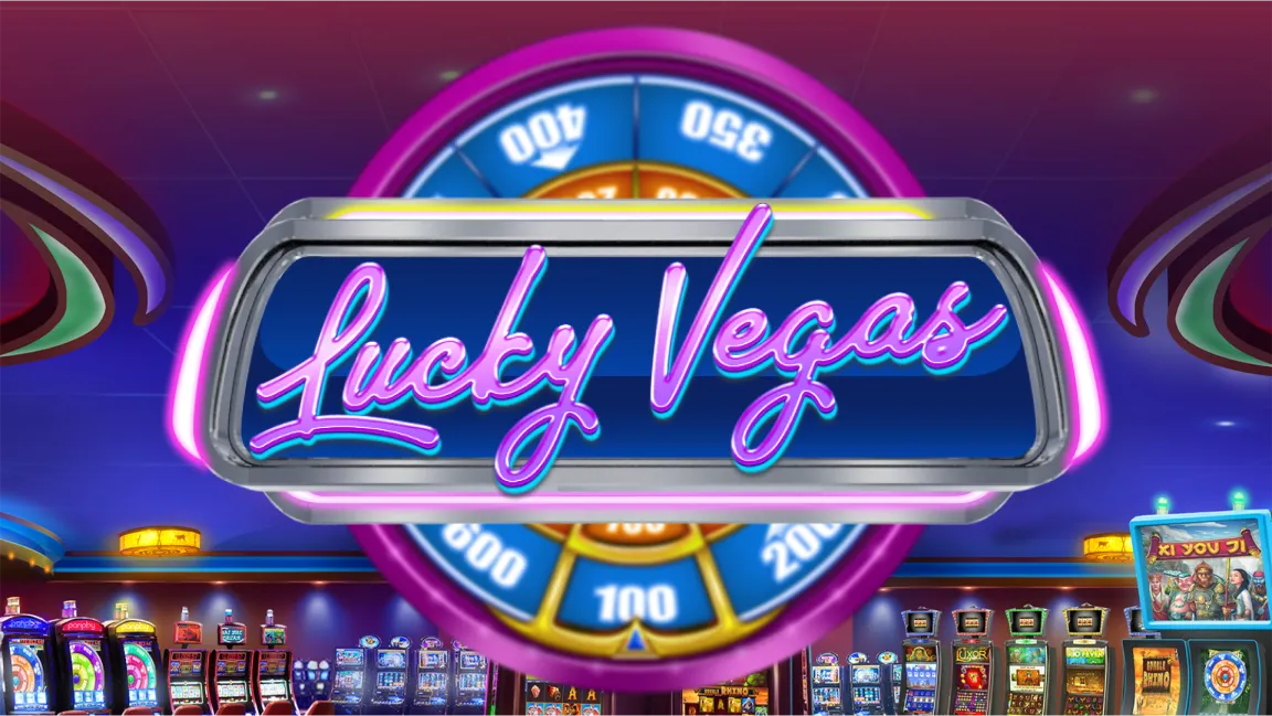 The promotional header for Lucky Vegas, an online slot game on Betty.ca.