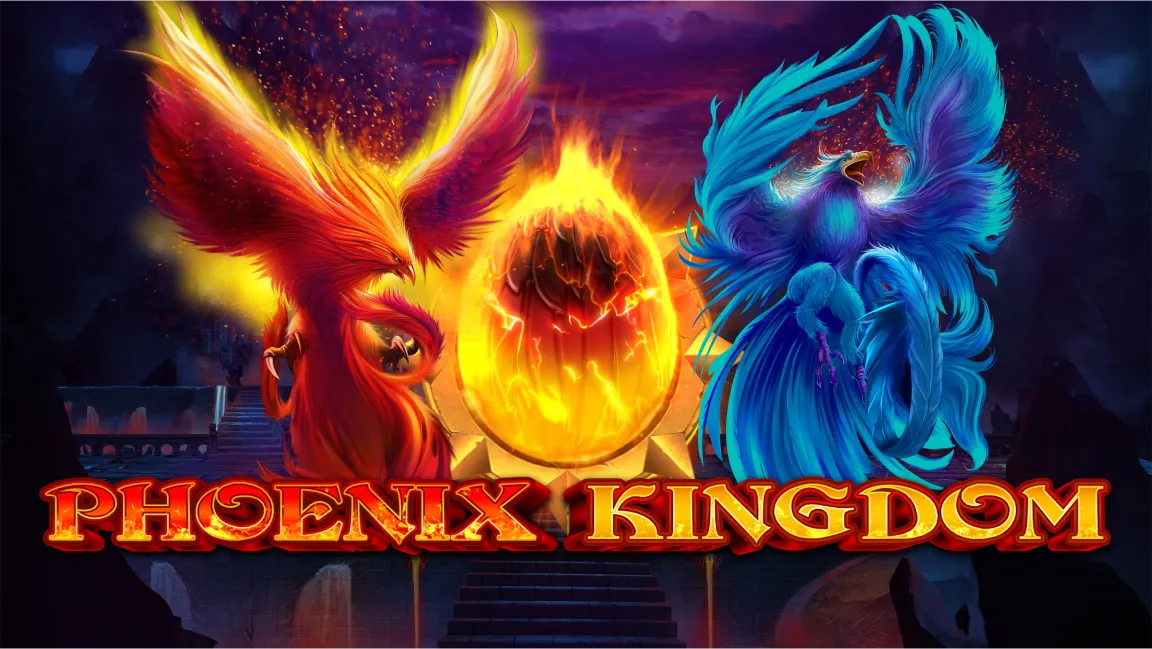 The promotional header for Phoenix Kingdom, an online slot game on Betty.ca.