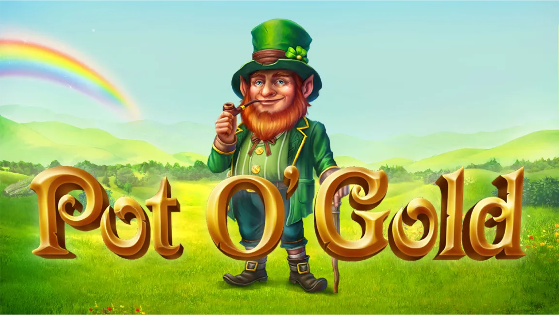 The promotional header for Pot O'Gold, an online slot game on Betty.ca.
