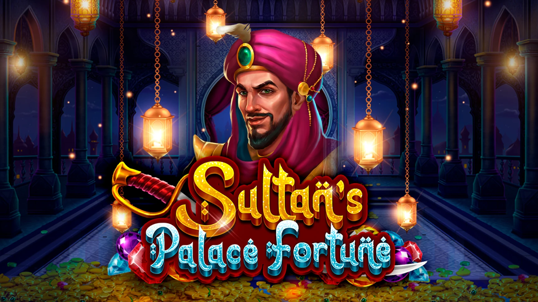 The promotional header for Sultan's Palace Fortune, an online slot game on Betty.ca.