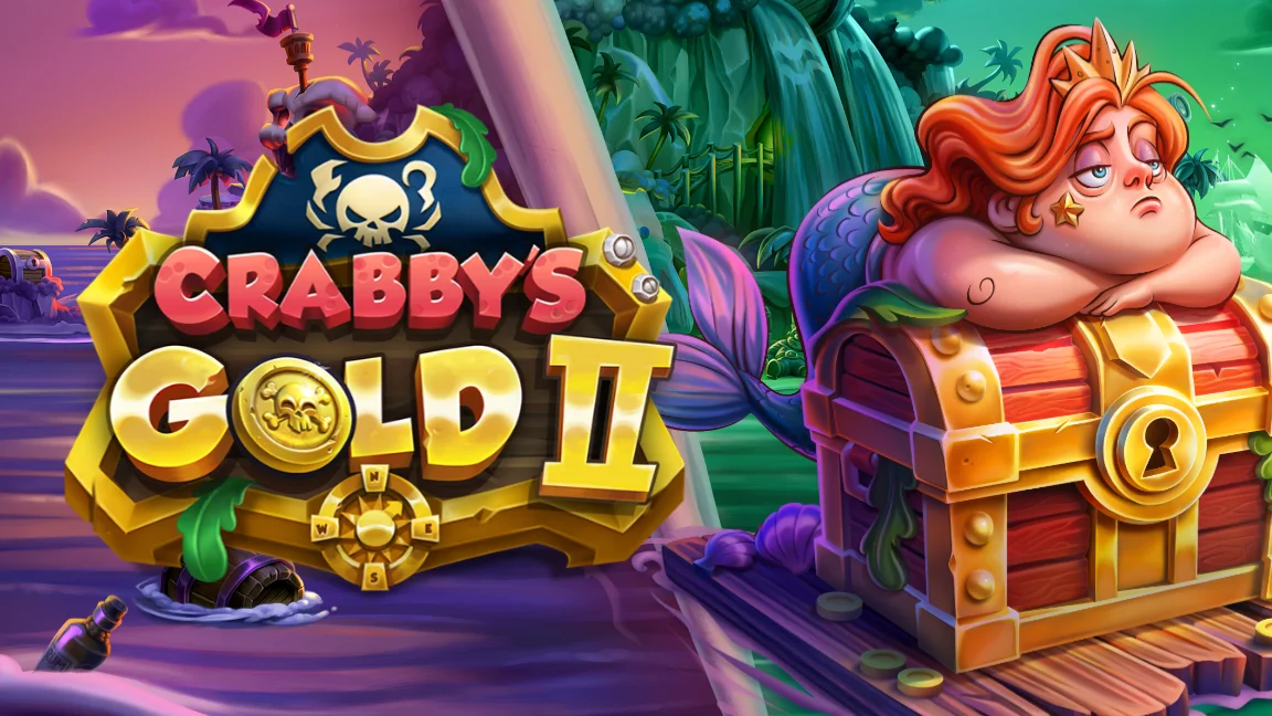 The promotional header for Crabby's Gold 2, an online slot game on Betty.ca.