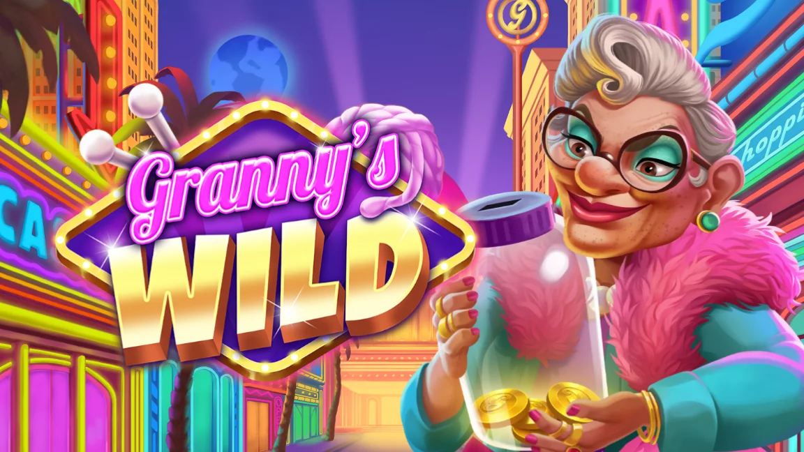The promotional header for Granny’s Wild, an online slot game on Betty.ca.