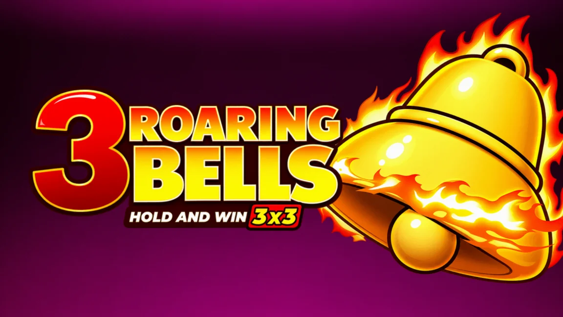The promotional header for 3 Roaring Bells: Hold and Win, an online slot game on Betty.ca.