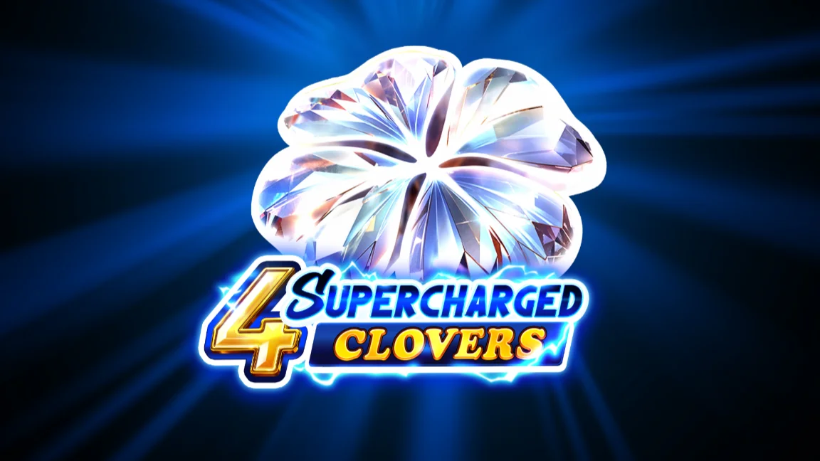 The promotional header for 4 Supercharged Clovers: Hold and Win, an online slot game on Betty.ca.