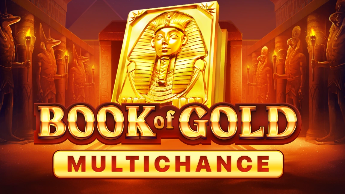 The promotional header for Book of Gold: Multichance, an online slot game on Betty.ca.