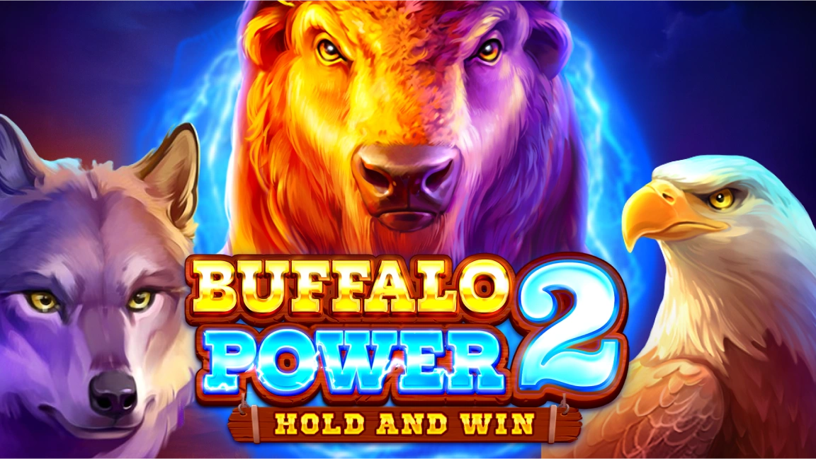 The promotional header for Buffalo Power 2: Hold and Win, an online slot game on Betty.ca.