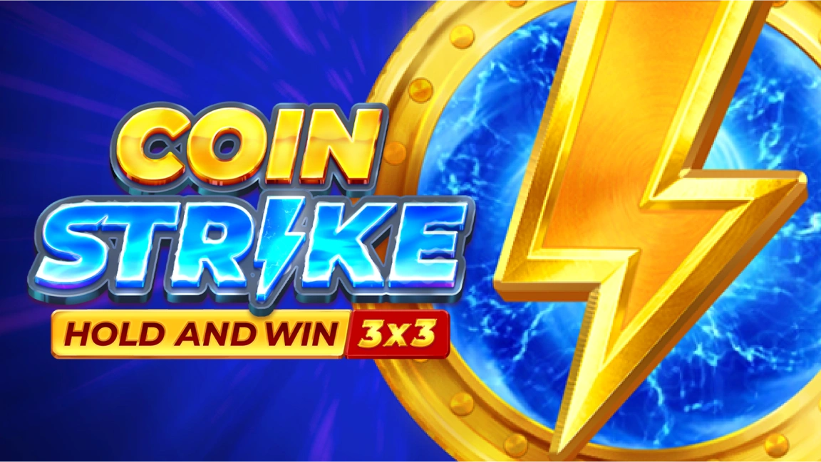 The promotional header for Coin Strike: Hold and Win, an online slot game on Betty.ca.