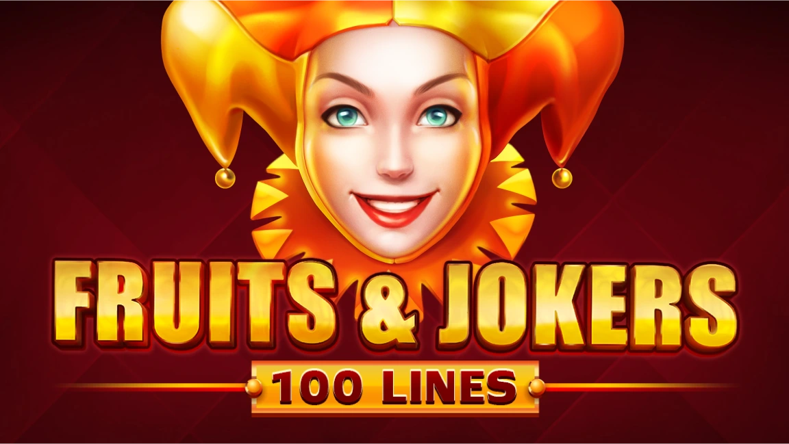 The promotional header for Fruits & Jokers: 100 Lines, an online slot game on Betty.ca.