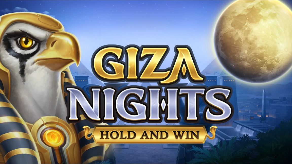The promotional header for Giza Nights: Hold and Win, an online slot game on Betty.ca.