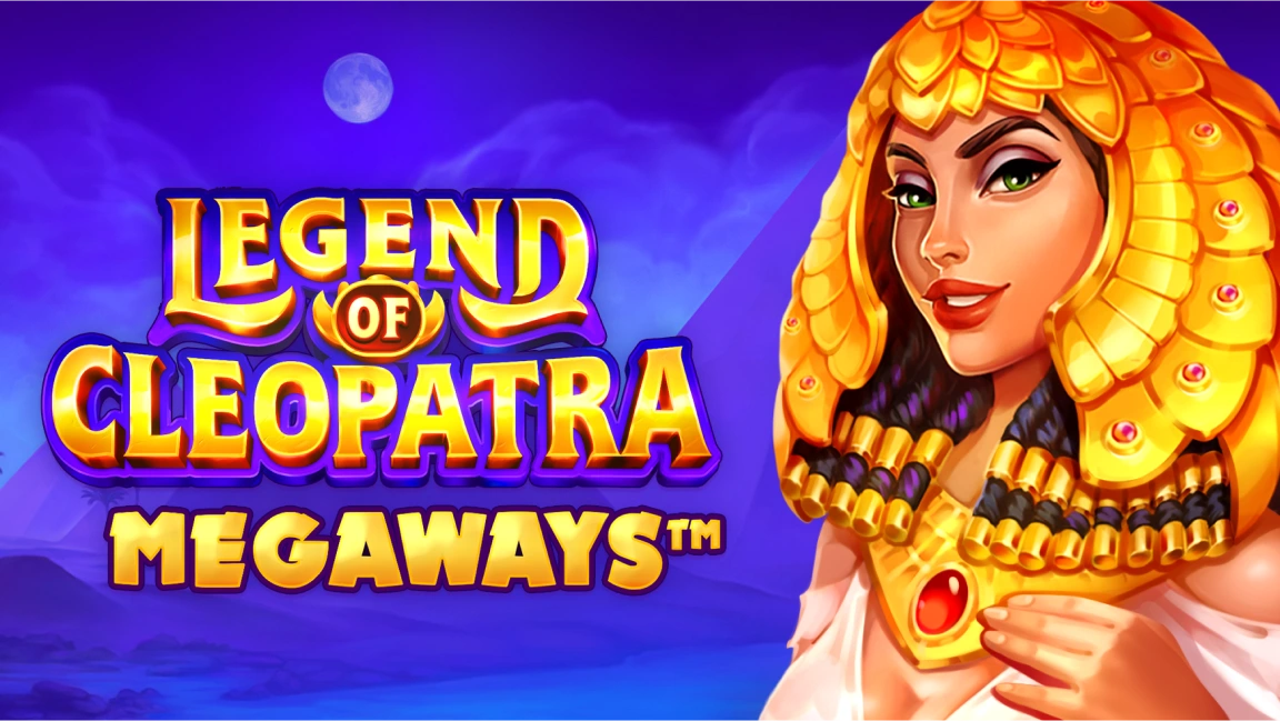 The promotional header for Legend of Cleopatra Megaways, an online slot game on Betty.ca.