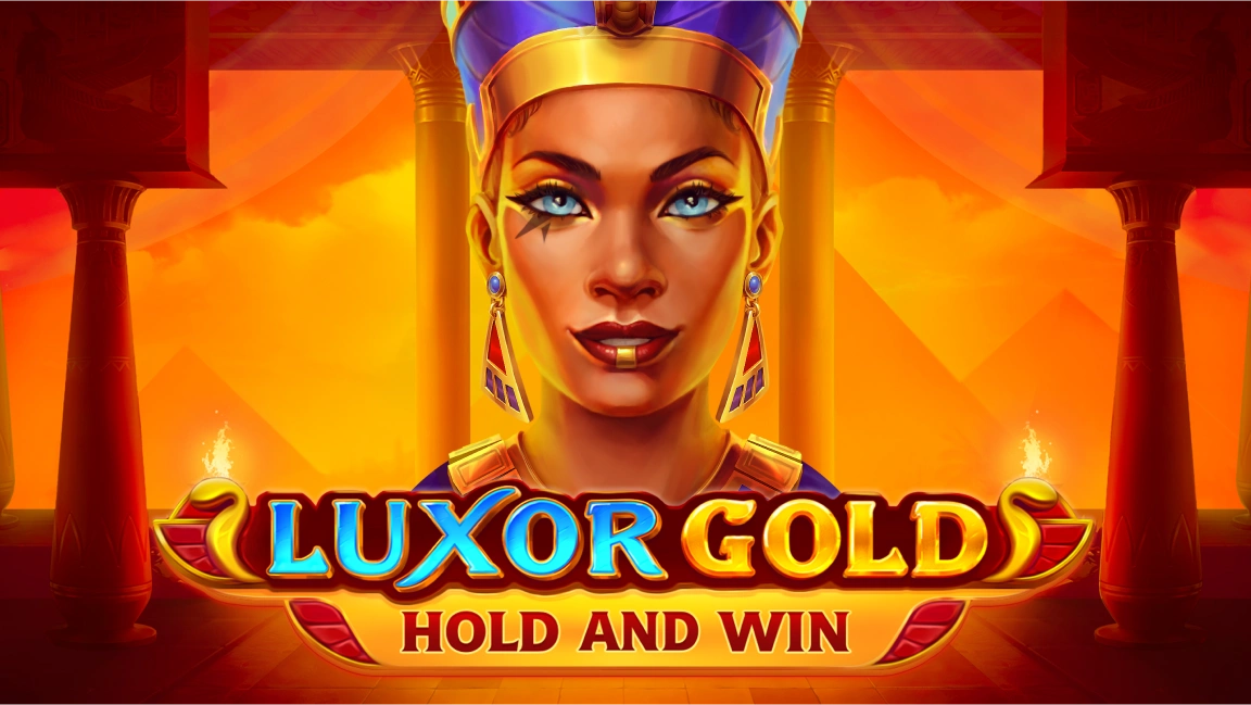 The promotional header for Luxor Gold: Hold and Win, an online slot game on Betty.ca.