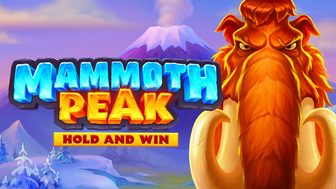 The promotional header for Mammoth Peak: Hold and Win, an online slot game on Betty.ca.