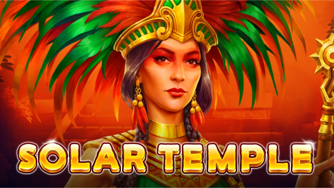 The promotional header for Solar Temple, an online slot game on Betty.ca.