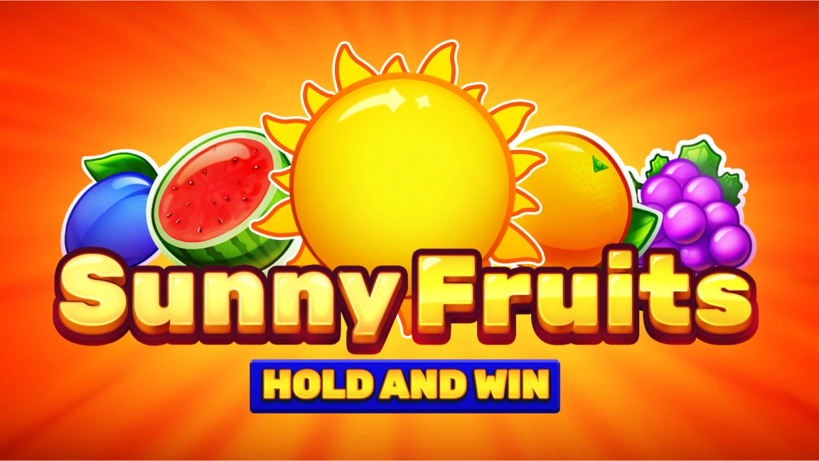 The promotional header for Sunny Fruits: Hold and Win, an online slot game on Betty.ca.