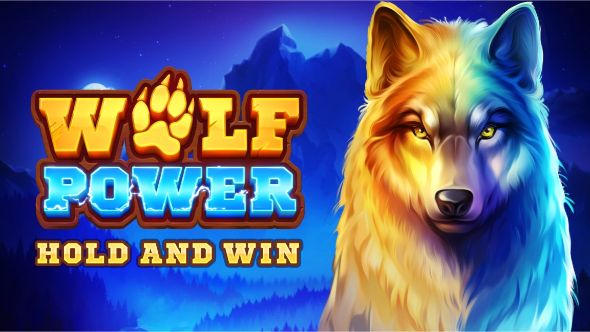 The promotional header for Wolf Power: Hold and Win, an online slot game on Betty.ca.