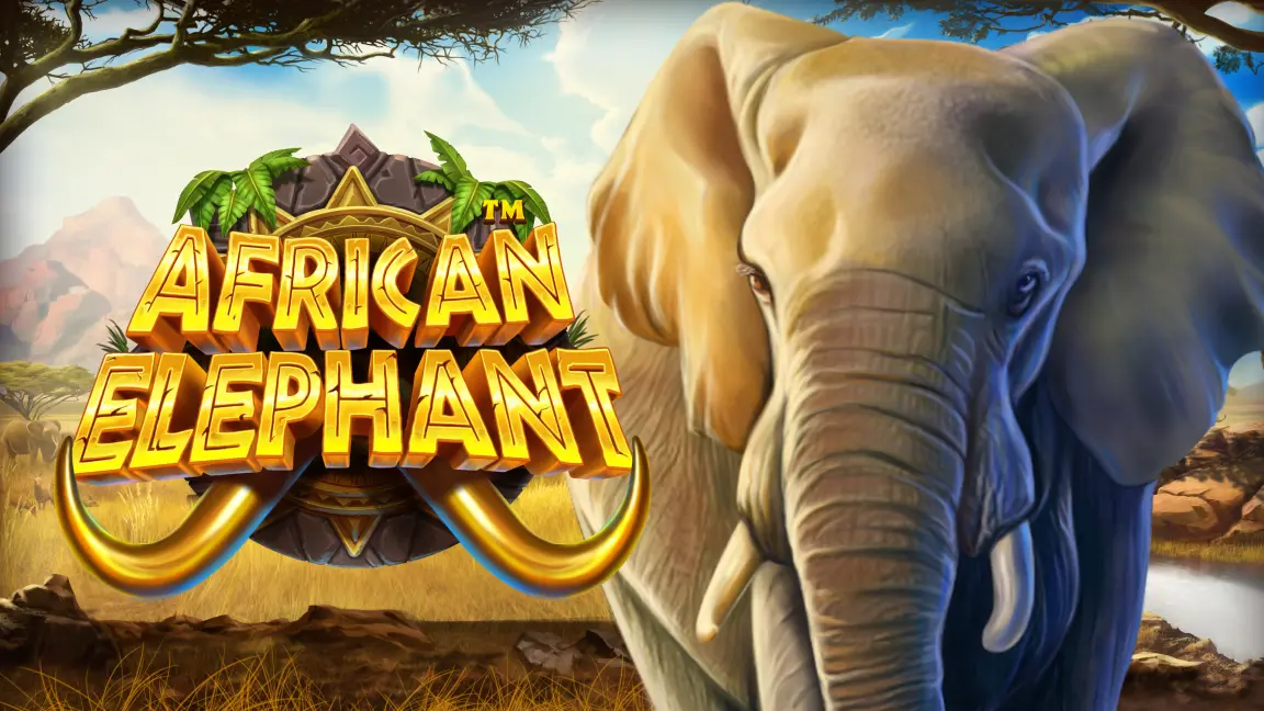 The promotional header for African Elephant, an online slot game on Betty.ca.