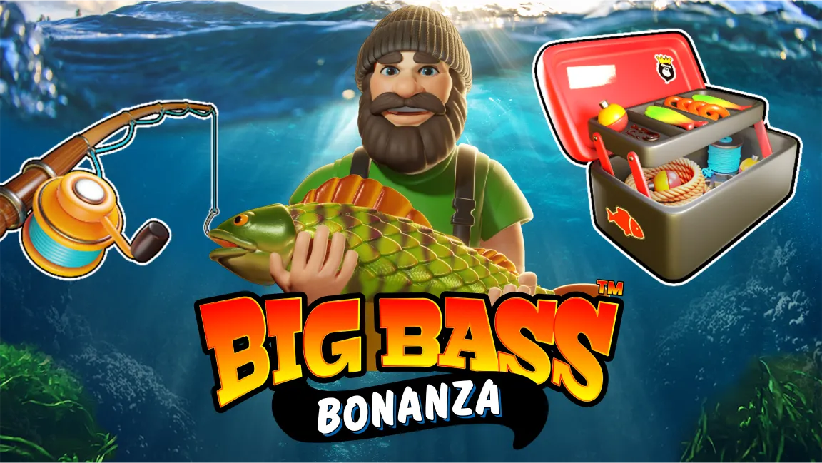 The promotional header for Big Bass Bonanza, an online slot game on Betty.ca.