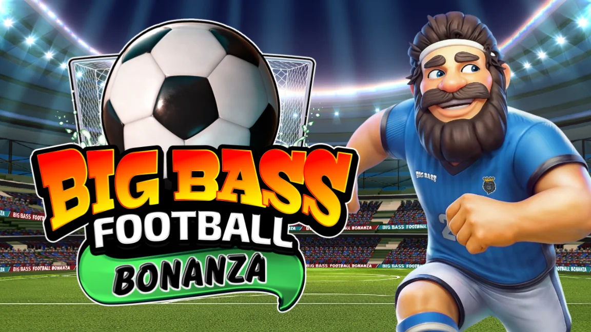 The promotional header for Big Bass Football Bonanza, an online slot game on Betty.ca.