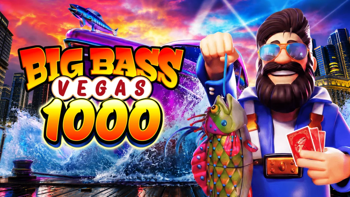 The promotional header for Big Bass Vegas 1000, an online slot game on Betty.ca.