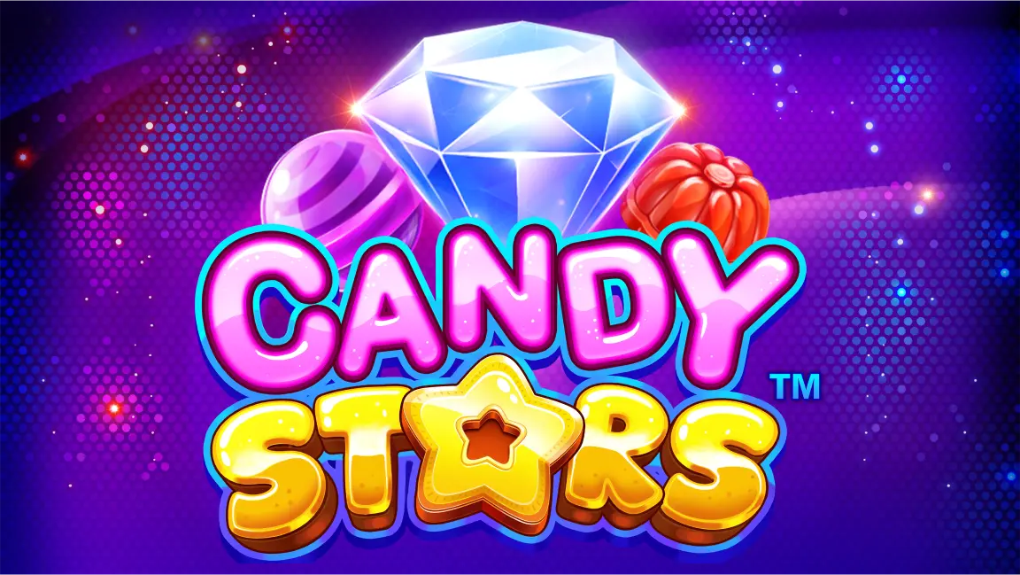 The promotional header for Candy Stars, an online slot game on Betty.ca.
