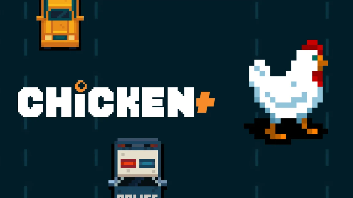 The promotional header for Chicken+, an online slot game on Betty.ca.