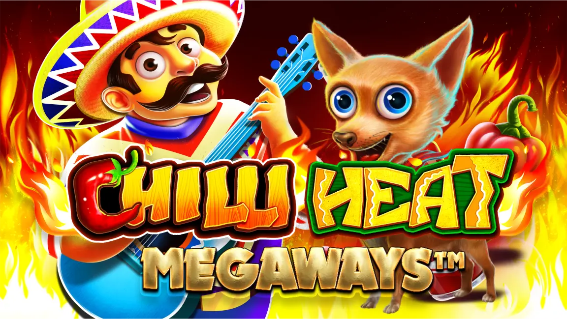 The promotional header for Chilli Heat Megaways, an online slot game on Betty.ca.