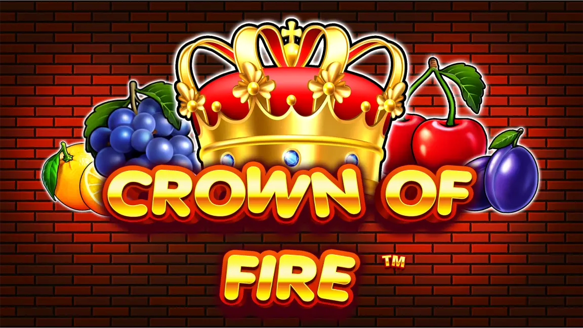 The promotional header for Crown of Fire, an online slot game on Betty.ca.