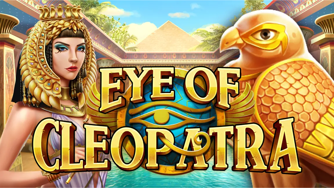 The promotional header for Eye of Cleopatra, an online slot game on Betty.ca.