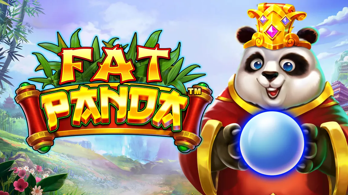 The promotional header for Fat Panda, an online slot game on Betty.ca.