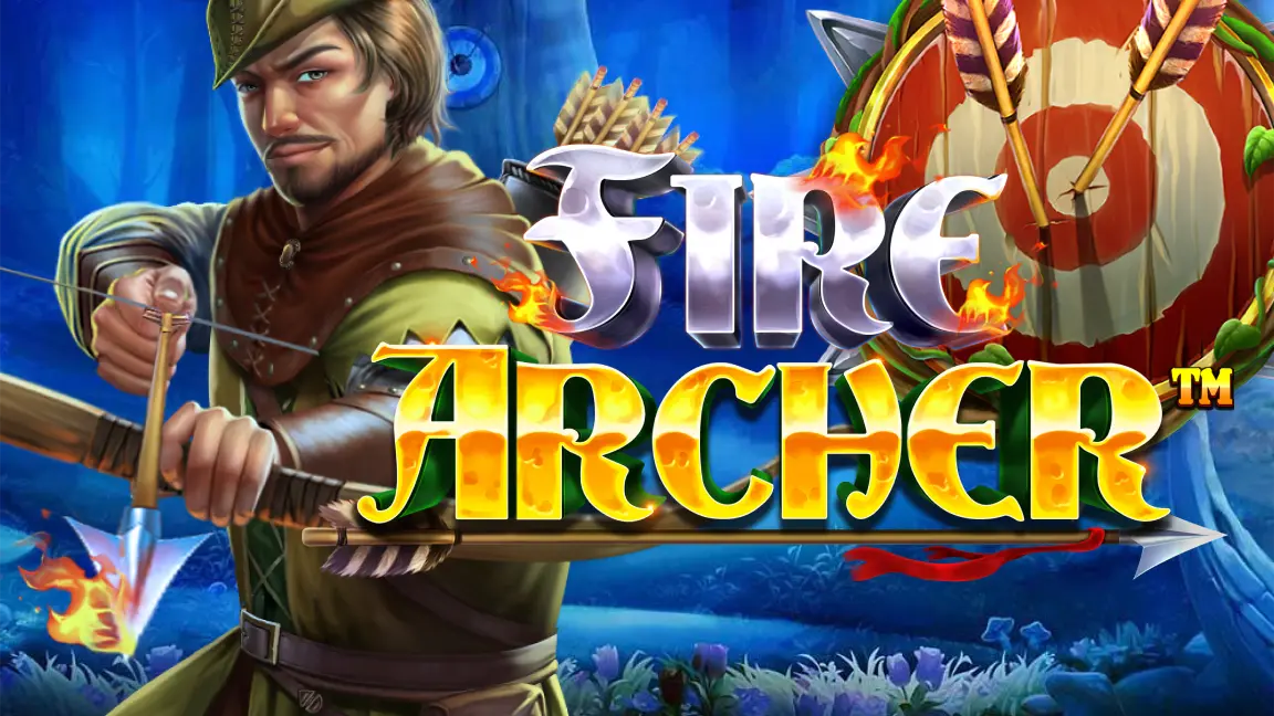 The promotional header for Fire Archer, an online slot game on Betty.ca.