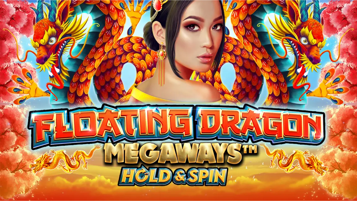 The promotional header for Floating Dragon Megaways, an online slot game on Betty.ca.