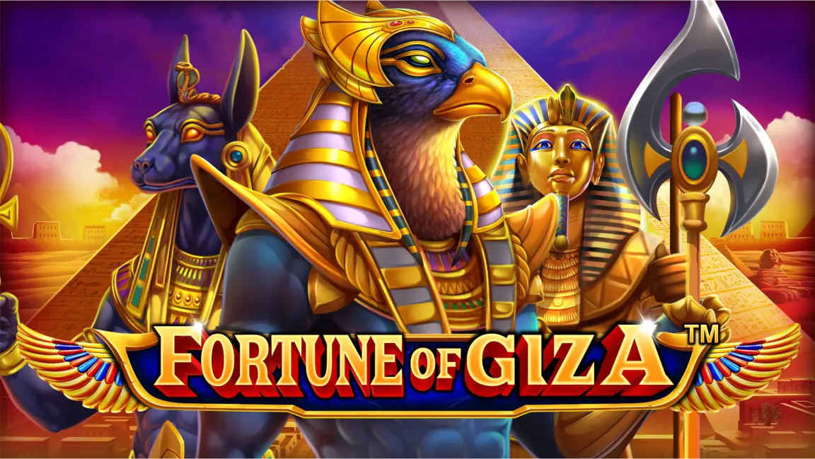 The promotional header for Fortune of Giza, an online slot game on Betty.ca.