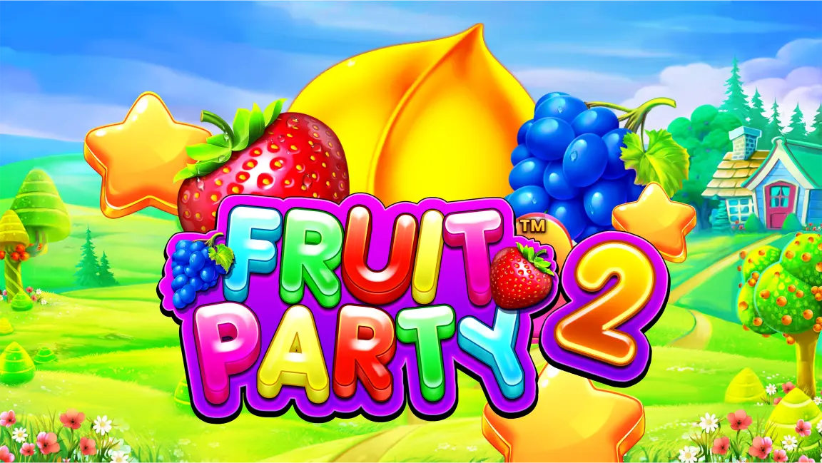 The promotional header for Fruit Party 2, an online slot game on Betty.ca.