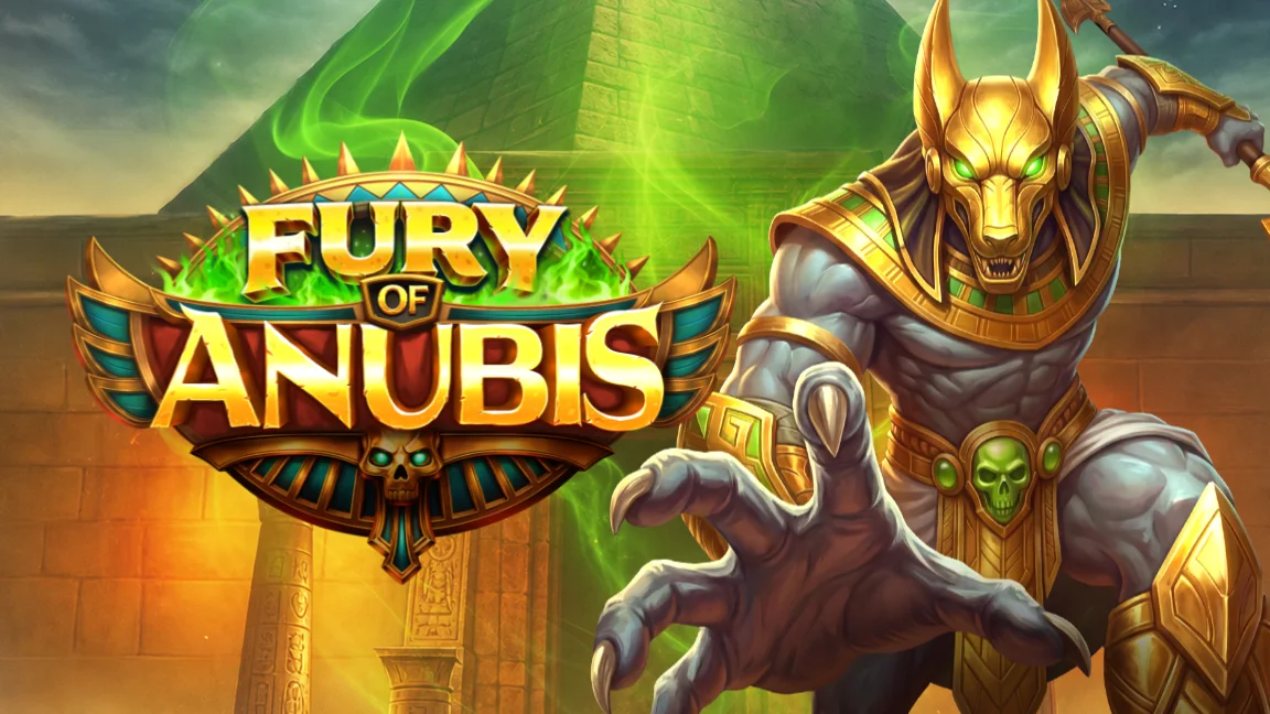 The promotional header for Fury of Anubis, an online slot game on Betty.ca.