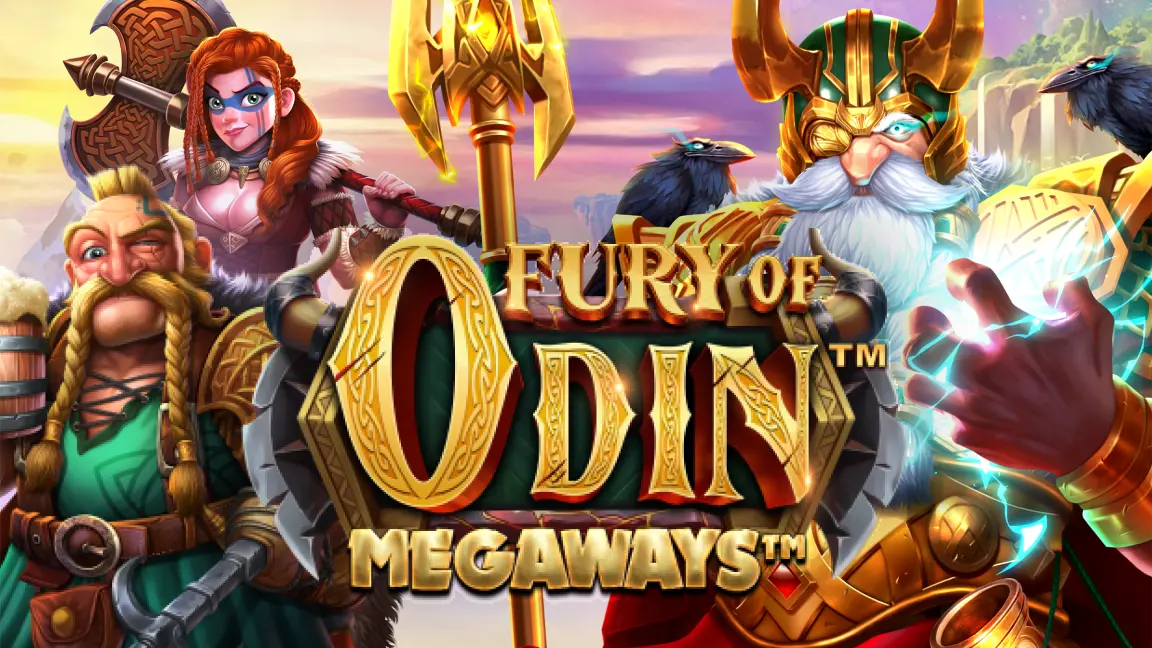 The promotional header for Fury of Odin Megaways, an online slot game on Betty.ca.