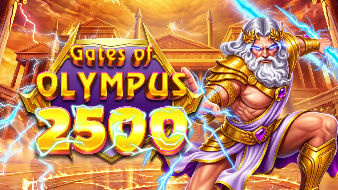 The promotional header for Gates of Olympus 2500, an online slot game on Betty.ca.