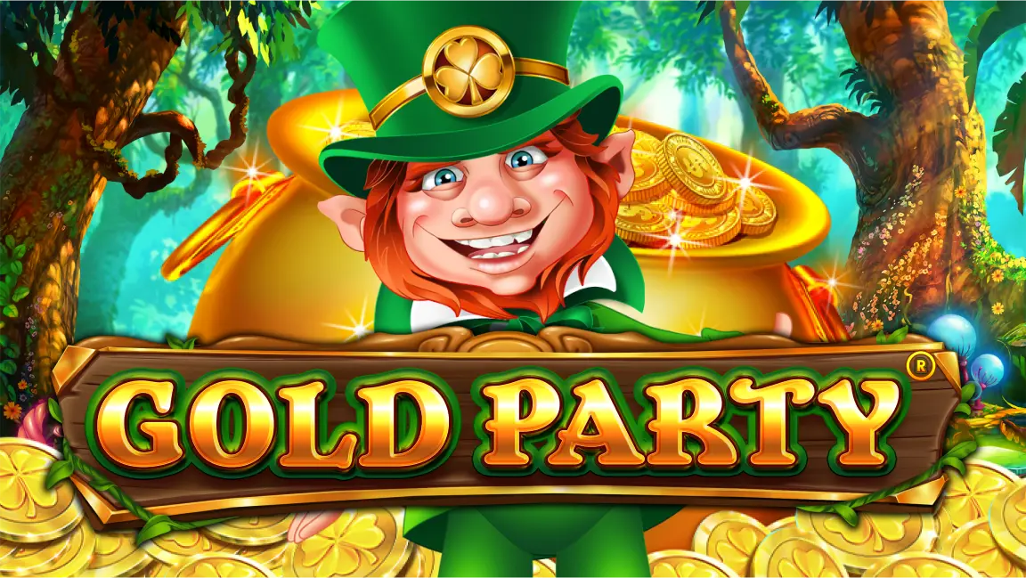 The promotional header for Gold Party, an online slot game on Betty.ca.