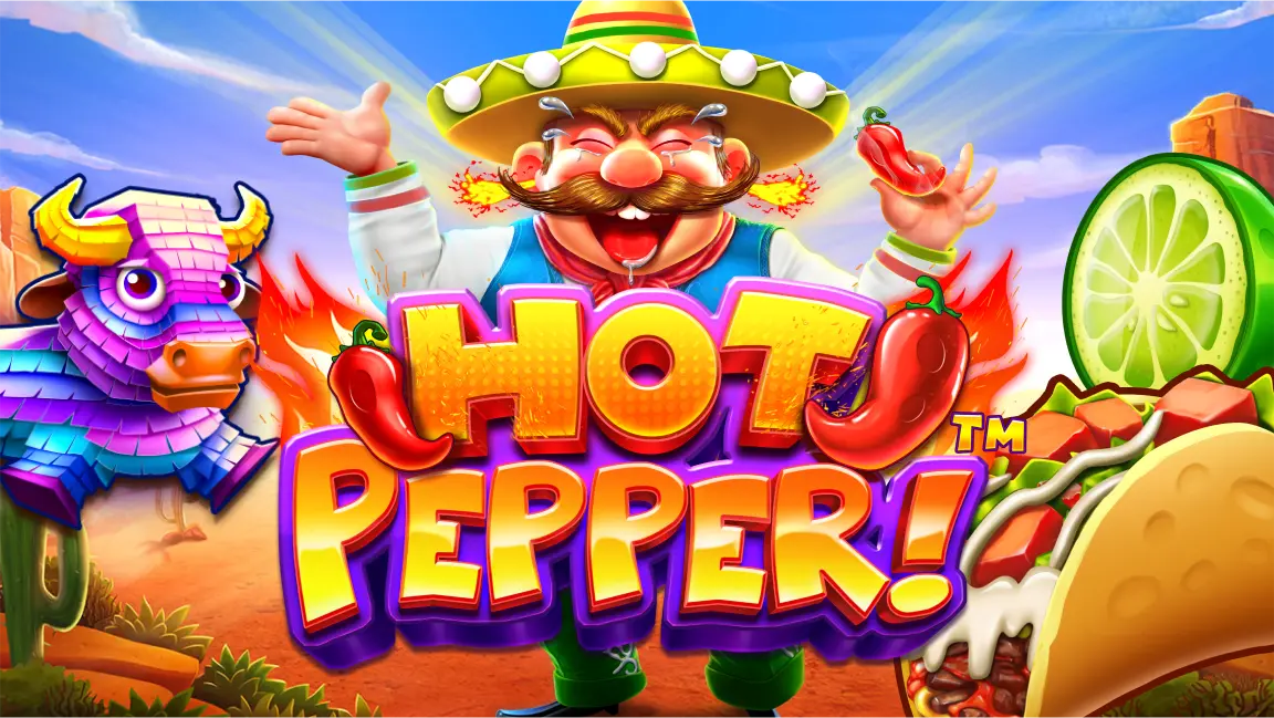 The promotional header for Hot Pepper, an online slot game on Betty.ca.