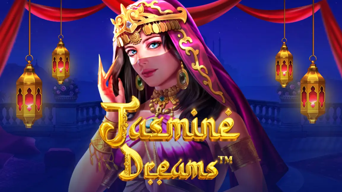 The promotional header for Jasmine Dreams, an online slot game on Betty.ca.