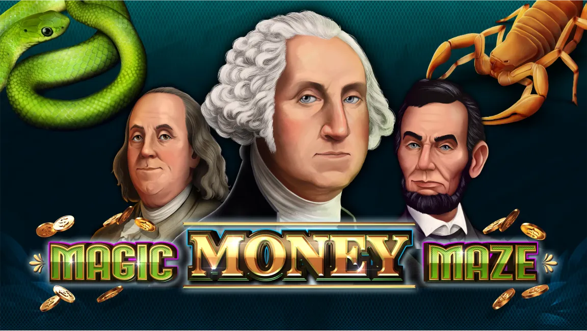 The promotional header for Magic Money Maze, an online slot game on Betty.ca.