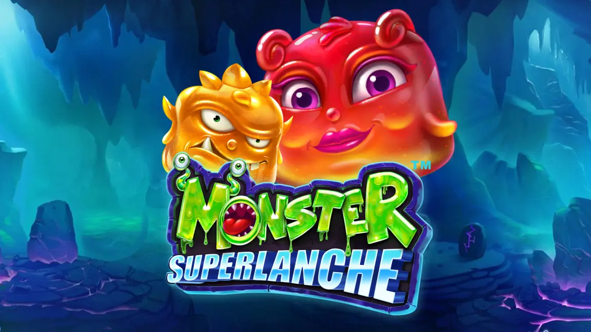 The promotional header for Monster Superlanche, an online slot game on Betty.ca.