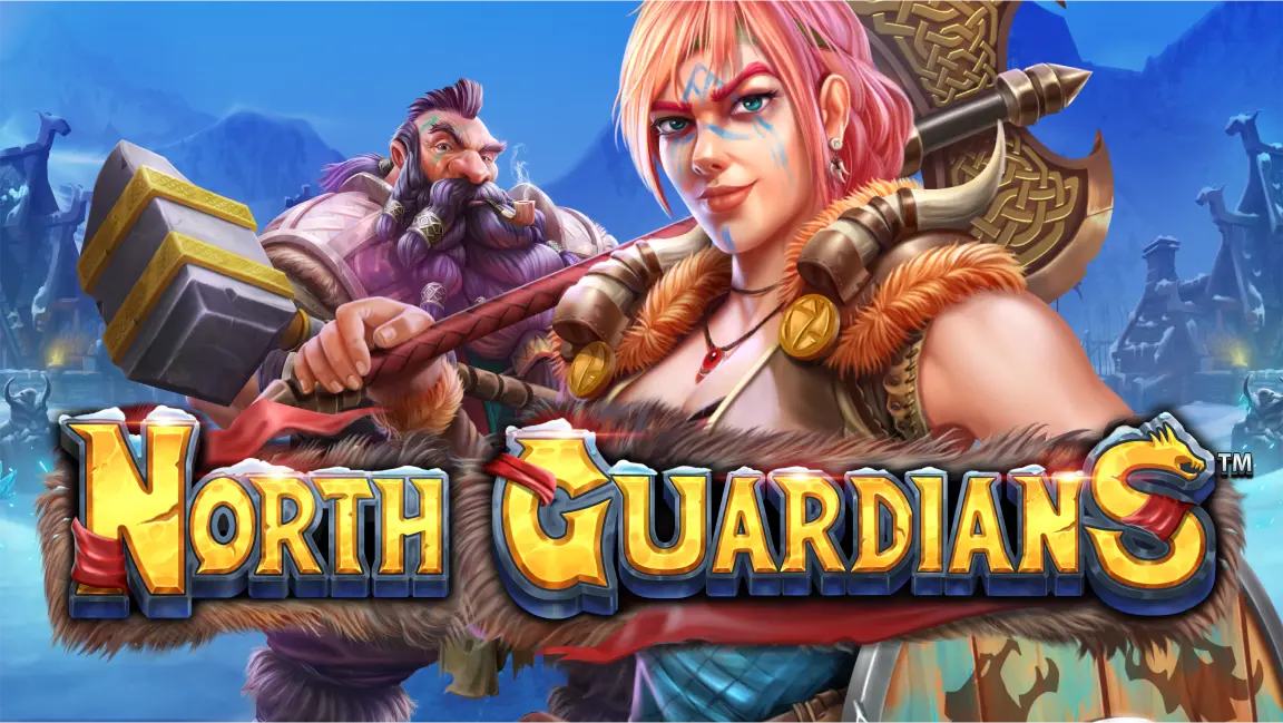 The promotional header for North Guardians, an online slot game on Betty.ca.