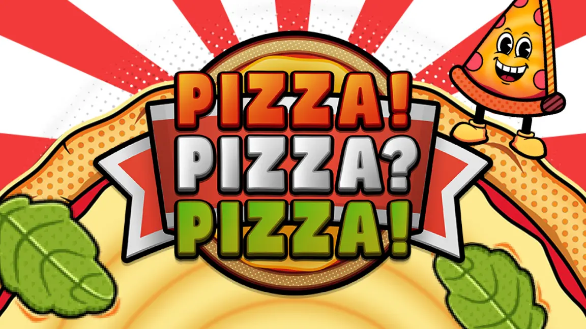The promotional header for PIZZA! PIZZA? PIZZA!, an online slot game on Betty.ca.