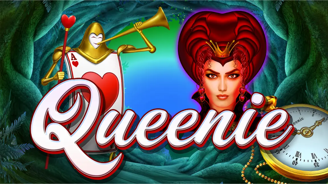 The promotional header for Queenie, an online slot game on Betty.ca.