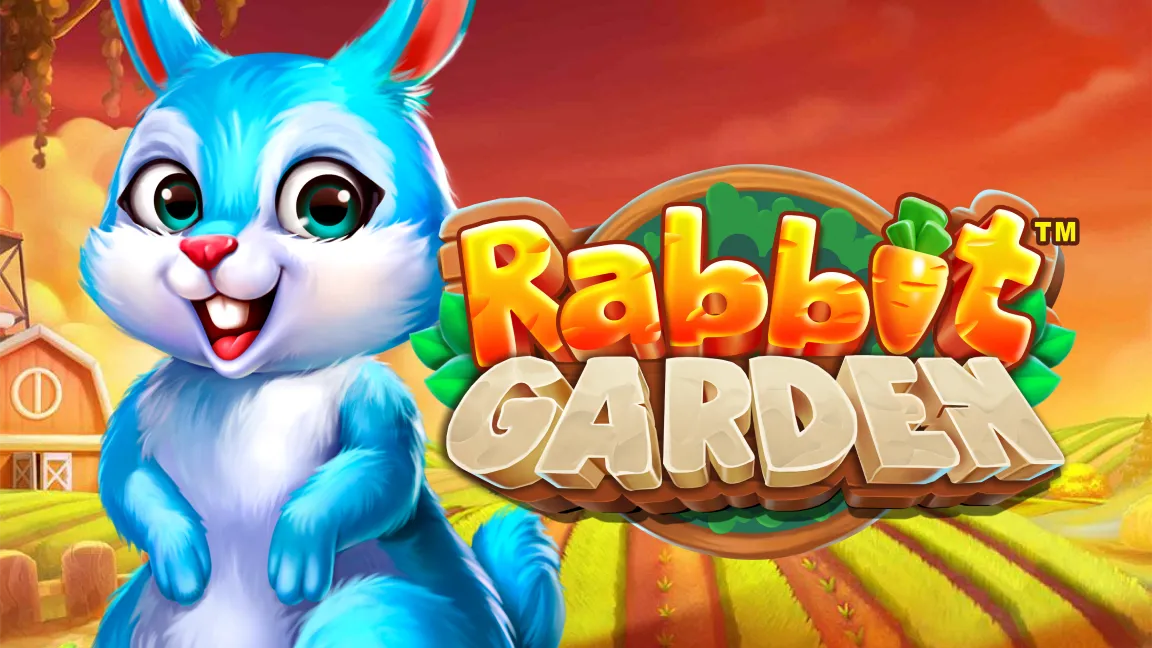 The promotional header for Rabbit Garden, an online slot game on Betty.ca.