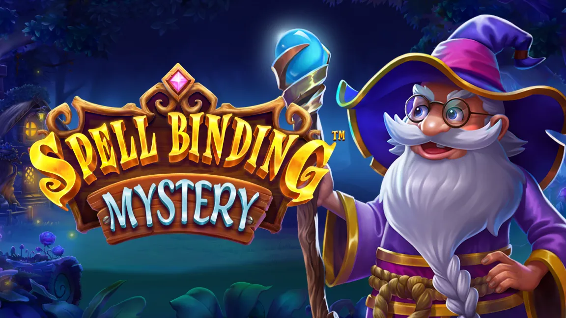 The promotional header for Spellbinding Mystery, an online slot game on Betty.ca.