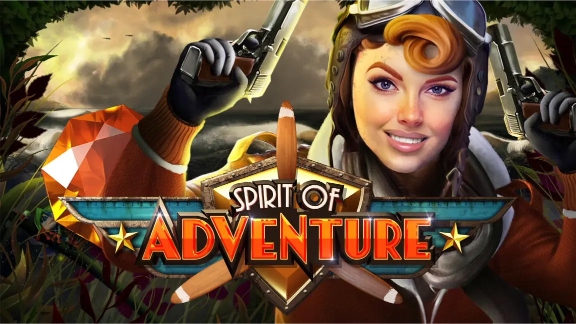 The promotional header for Spirit of Adventure, an online slot game on Betty.ca.