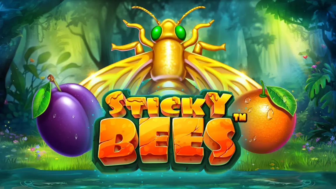 The promotional header for Sticky Bees, an online slot game on Betty.ca.