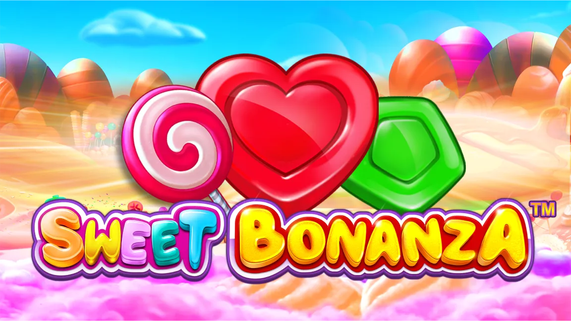 The promotional header for Sweet Bonanza, an online slot game on Betty.ca.