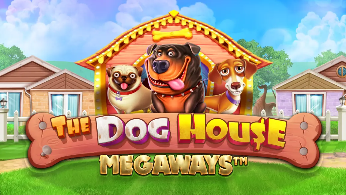The promotional header for The Dog House Megaways, an online slot game on Betty.ca.